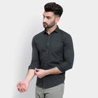 Cotton Solid Casual Shirt, Dark Green, small image number null