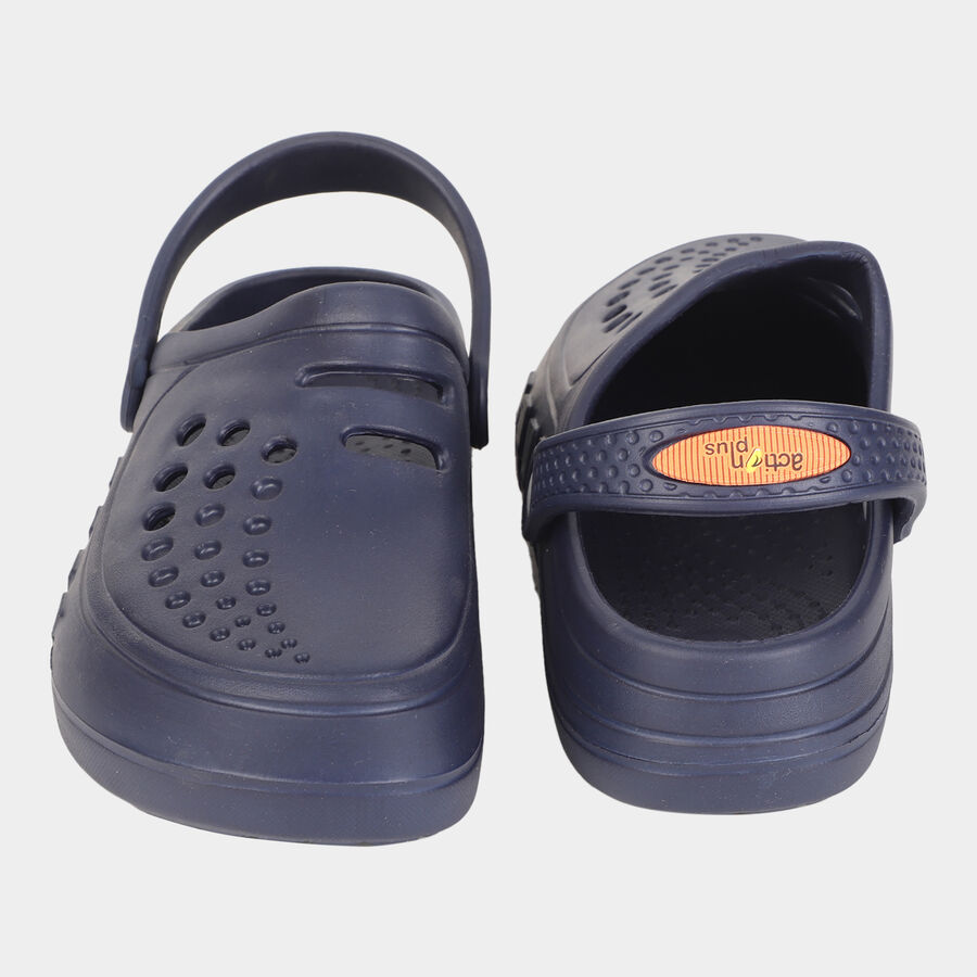 Mens slippers navy blue clearance