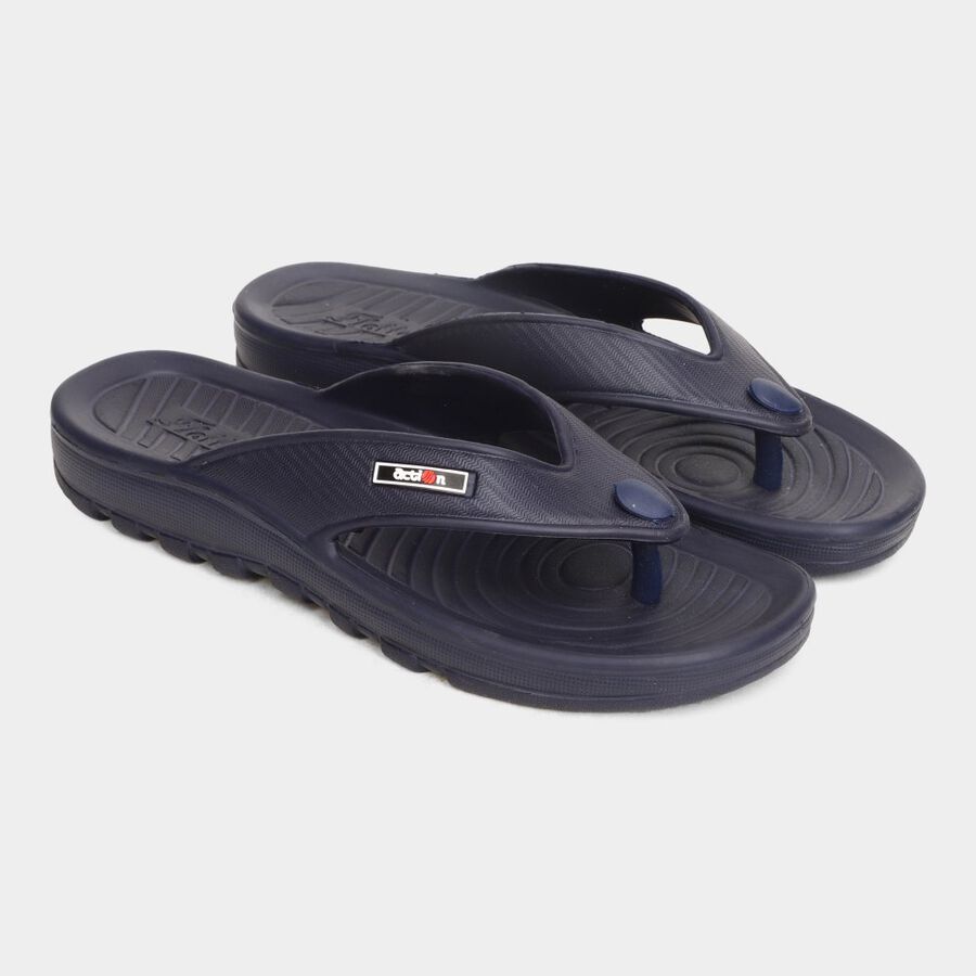 Men's Solid Floater, Blue, large image number null