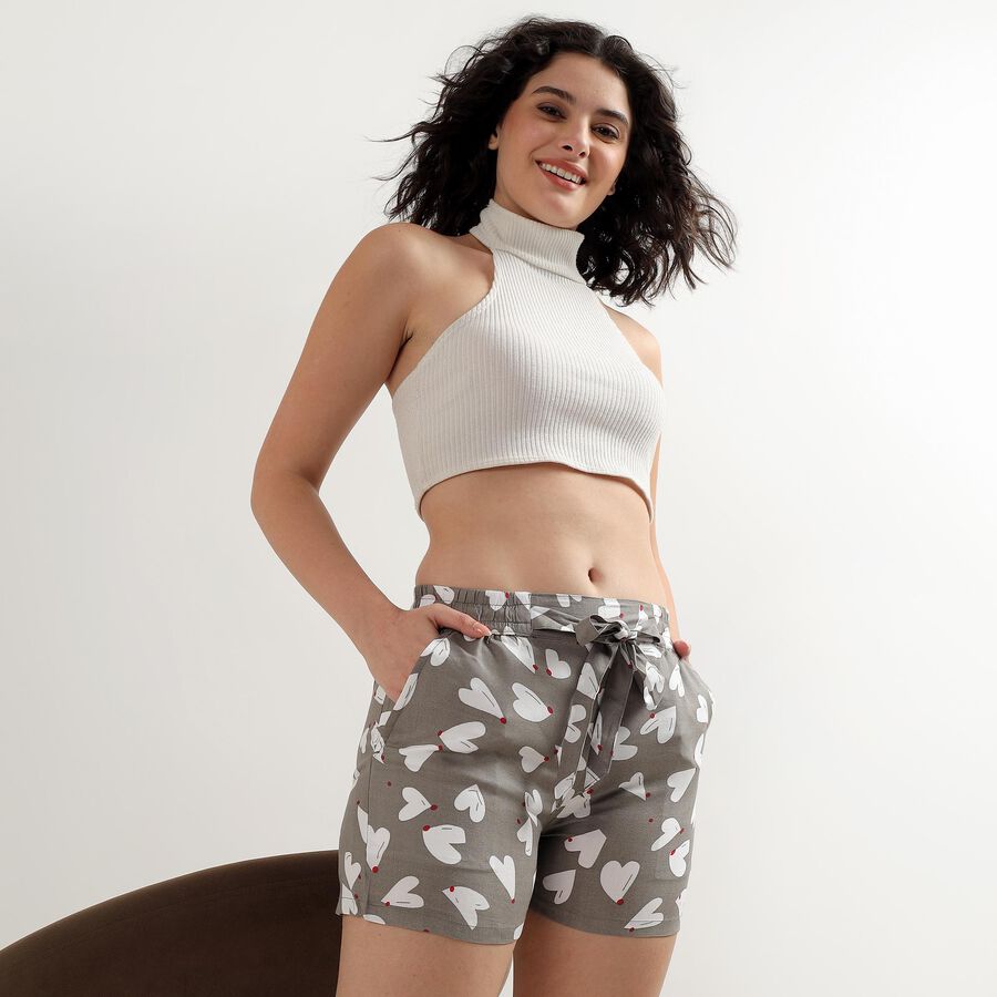 Ladies' Shorts, हल्का ग्रे, large image number null