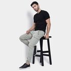 Men's Slim Fit Casual Trousers , हल्का हरा, small image number null