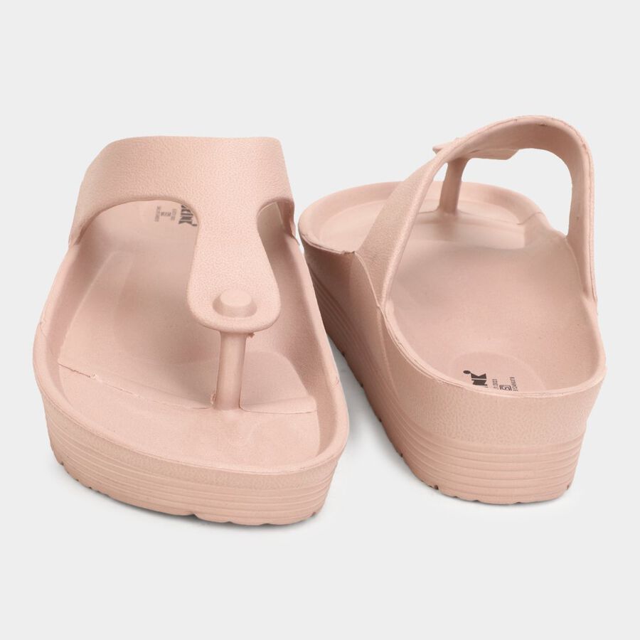Womens Moulded Sliders, पीच, large image number null