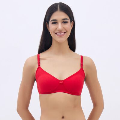Women's Bright Cherry Red Wire-Free Everyday Bra