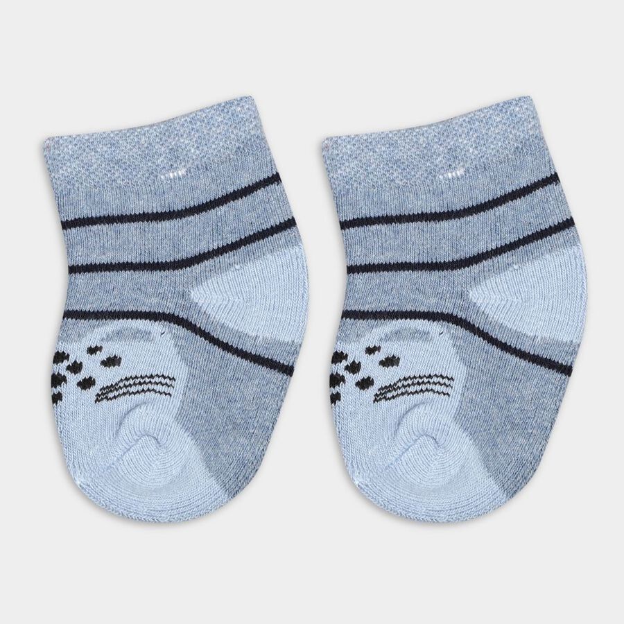 Infant's Socks (Pack of 2), Mid Blue, large image number null
