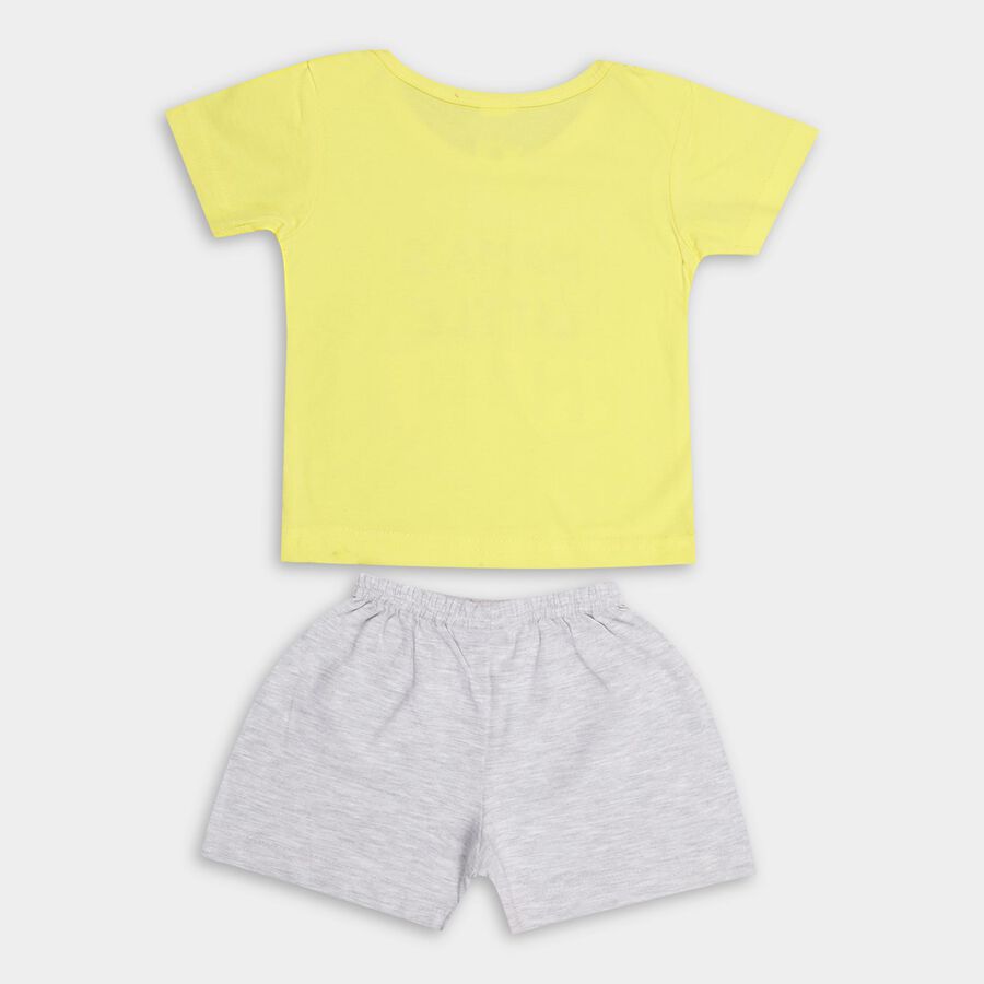 Infant Boys' 100% Cotton Baba Suit , पीला, large