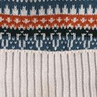 Boys' Light Grey Fair Isle Knitted Beanie with Pom-Pom, Light Grey, small image number null