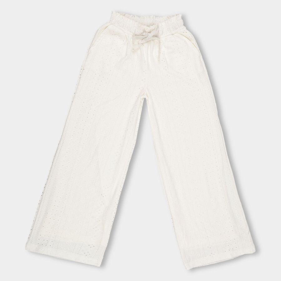 Girls' Trouser , Off White, large image number null