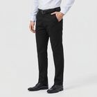 Men's Black Slim Fit Chino Trousers, Black, small