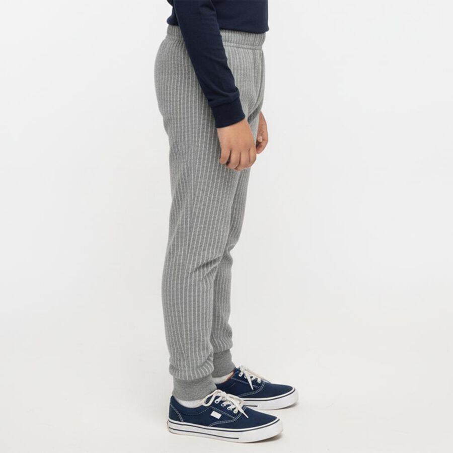 Boys Light Grey Thermal Lower, Melange Mid Grey, large image number null