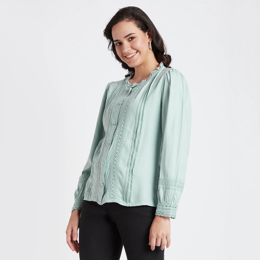 Solid Shirt, Light Green, large image number null