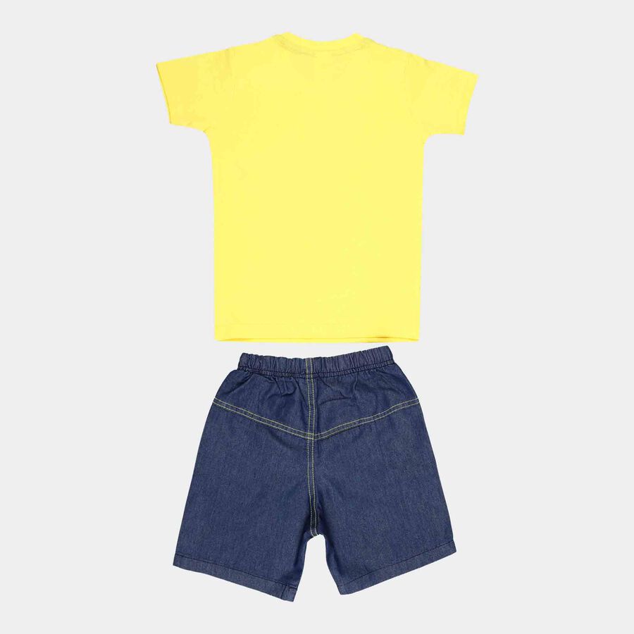 Printed Baba Suit, Yellow, large image number null