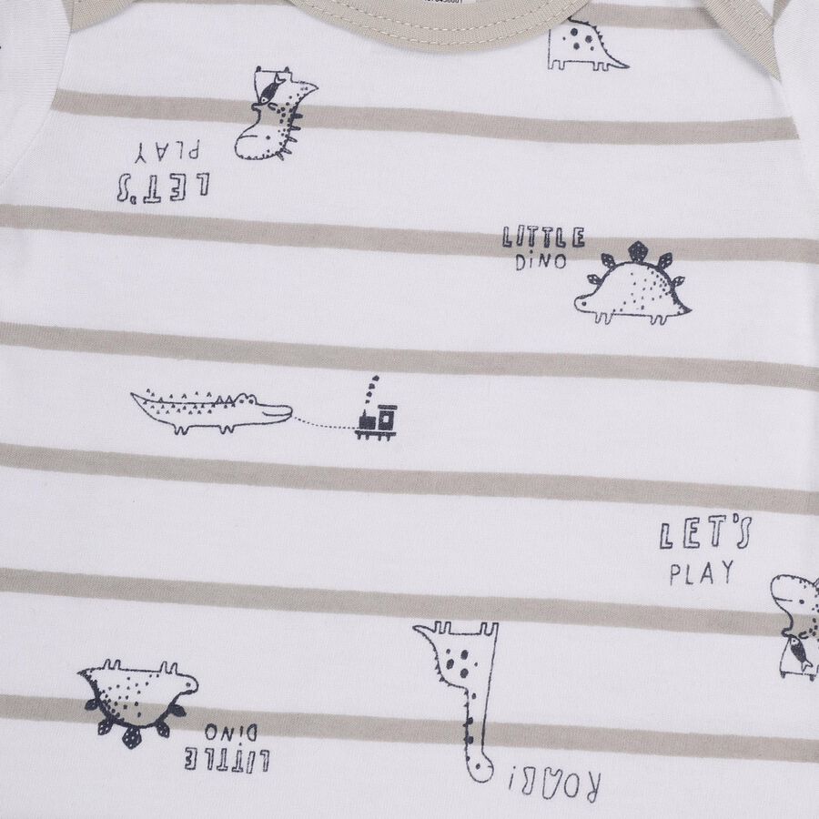 Infants' 100% Cotton Baba Suit, गहरा ग्रे, large image number null