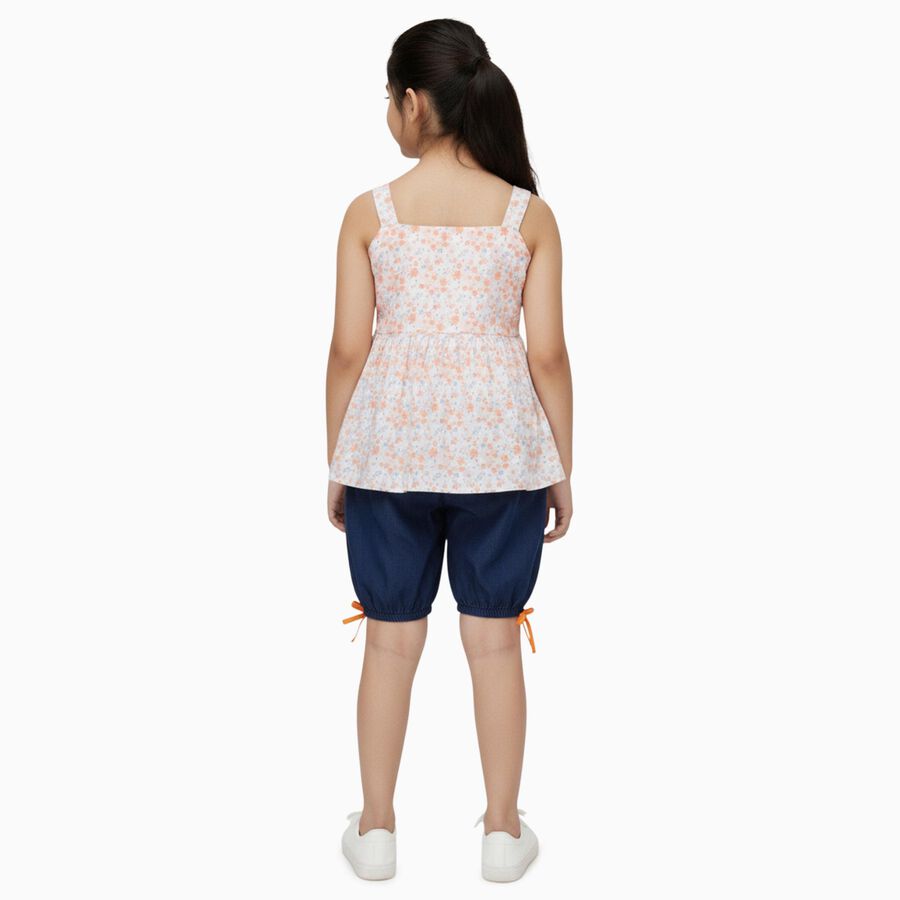 Girls' Short Set, Peach, large