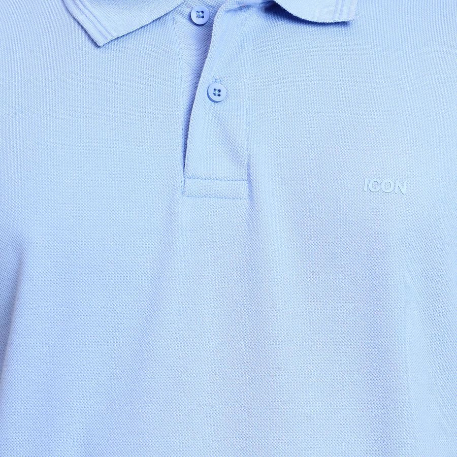 Men's Collared Half Sleeves T-Shirt , हल्का नीला, large