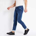 Overdyed 5 Pocket Skinny Jeans, Mid Blue, small image number null