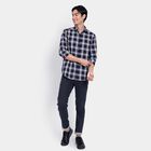 Men's 100% Cotton Casual Shirt, भूरा, small image number null