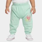 Infants Mint Green Printed Cotton Pyjama, हल्का हरा, small image number null