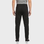 Men's Black Slim Fit Panelled Track Pants, Black, small