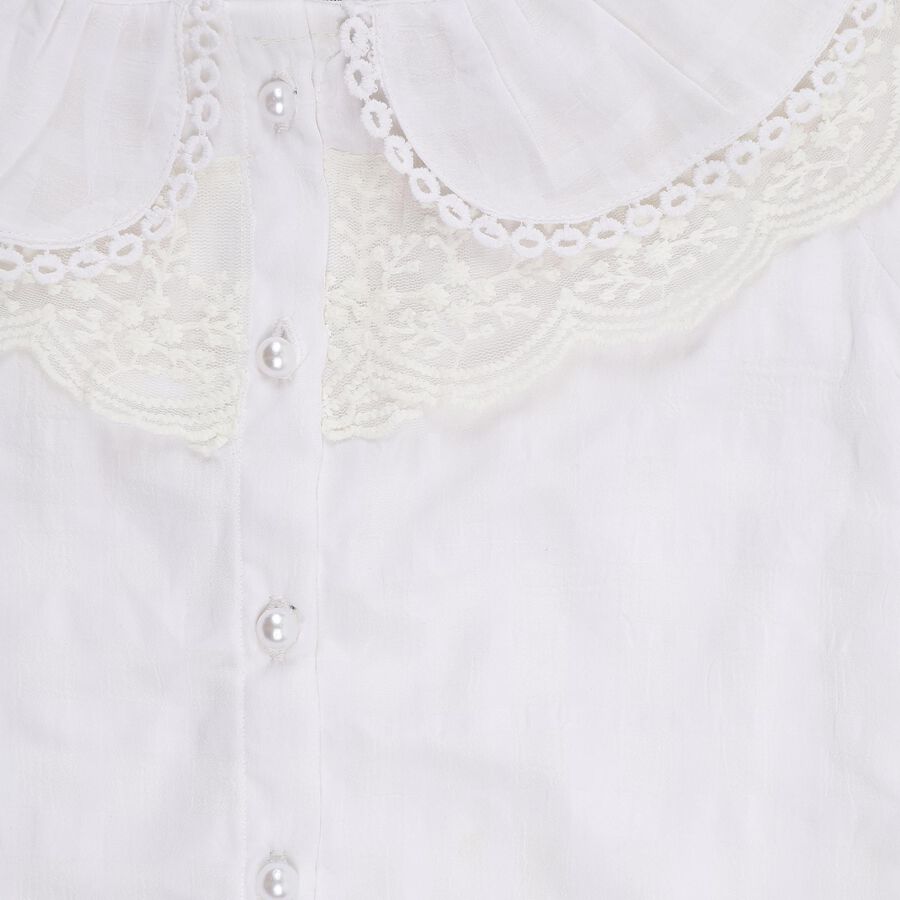 Girls' T-Shirt, सफ़ेद, large image number null