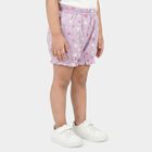 Girls' Lavender Regular Fit Heart Print Bloomer, Lilac, small