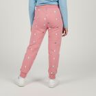 Girls' Soft Pink Heart Printed Drawstring Pyjama, Coral, small image number null