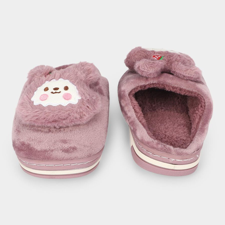 Women's Purple Slip-On House Slippers, Purple, large