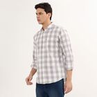 Men's 100% Cotton Regular Collar Casual Shirt , हल्का ग्रे, small image number null