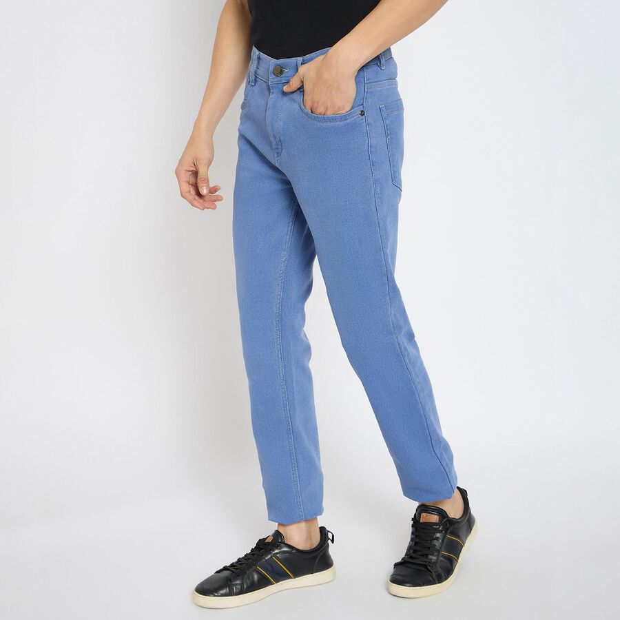 Men's Slim Fit Jeans, हल्का नीला, large image number null
