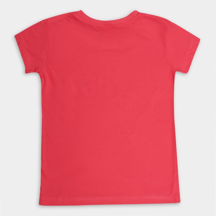 Girls' T-Shirt, मूँगा (कोरल), large image number null
