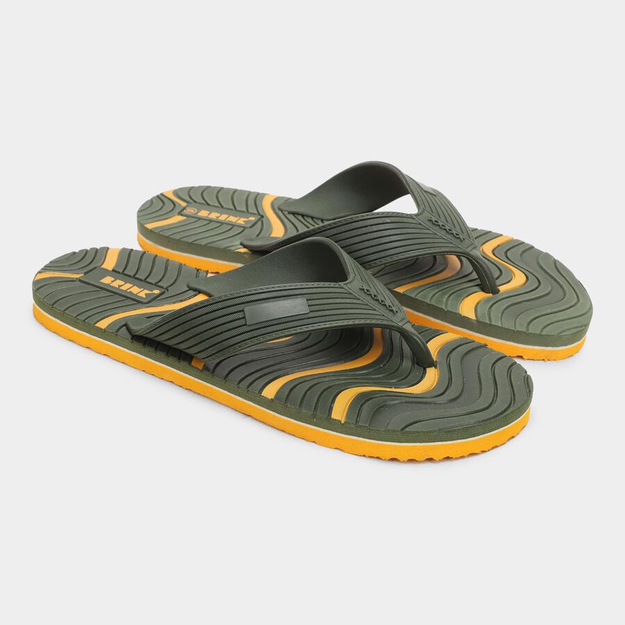Men's Slipper, Green, large image number null