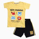 Boys' Knit Baba Suit, पीला, small image number null