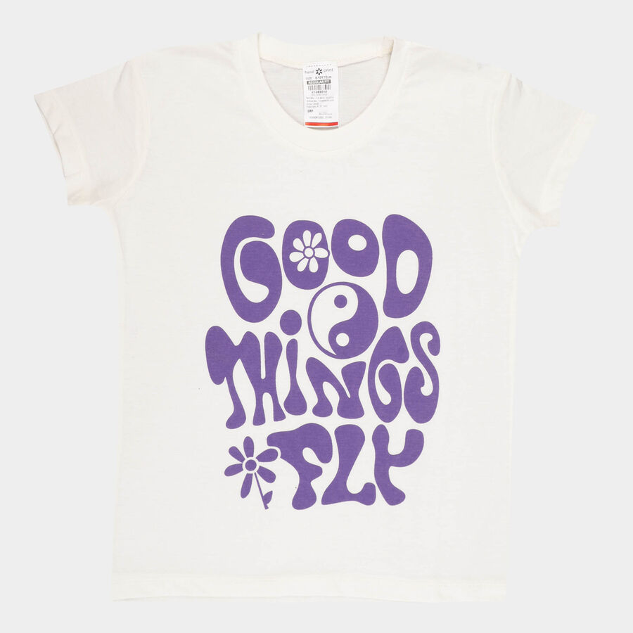 Girls T-Shirt, Off White, large image number null