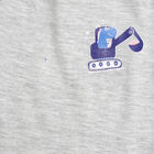 Infants Solid Pyjama, Melange Light Grey, small image number null