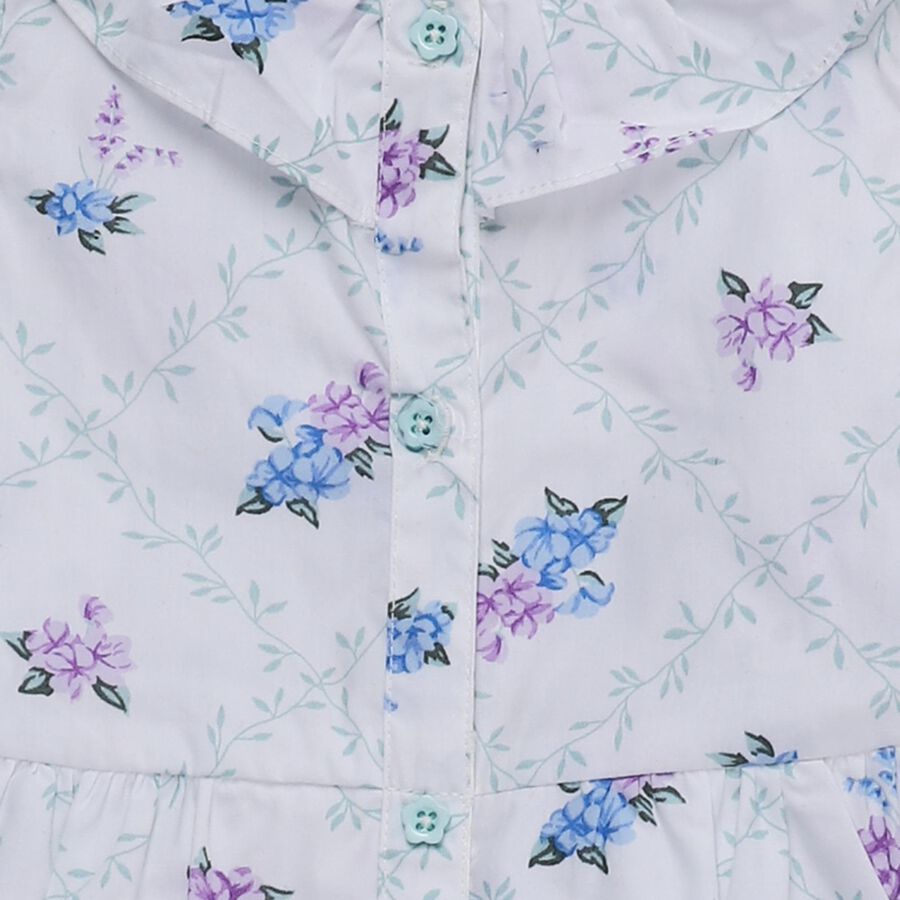 Girls' Frock, ऑफ व्हाइट, large