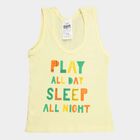 Infants Cotton Solid Vest, Yellow, small image number null