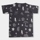 Boys' 100% Cotton Half Sleeves T-Shirt, गहरा ग्रे, small image number null