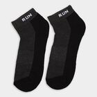Men's Socks (Pack of 3), काला, small