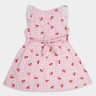 Girls' 100% Cotton Frock , हल्का गुलाबी, small image number null