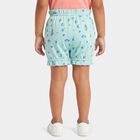 Girls' Mint Aqua Regular Fit Floral Bloomer, एक्वा, small