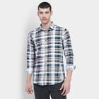 Men's 100% Cotton Casual Shirt , Teal Blue, small image number null