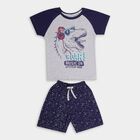 Boys' Knit Baba Suit , मिश्रित हल्का ग्रे, small image number null