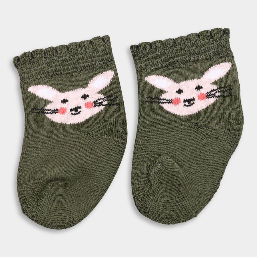 Infant's Socks (Pack of 2), Light Green, large