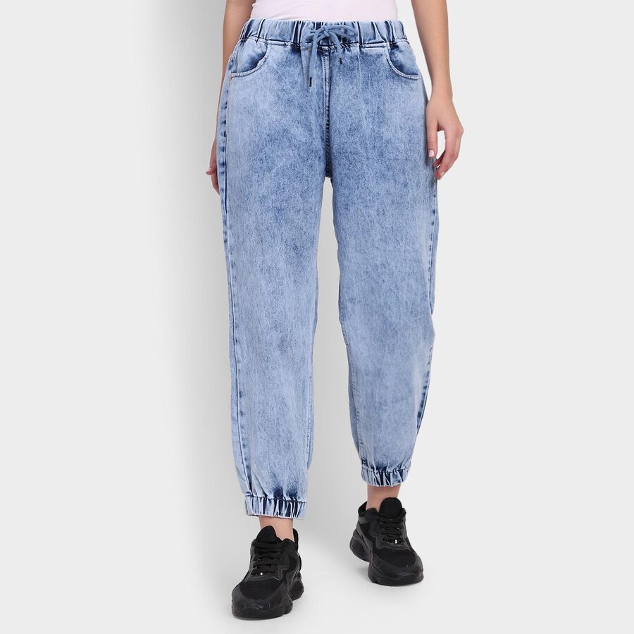 Ladies' Jeans , मध्यम नीला, large image number null