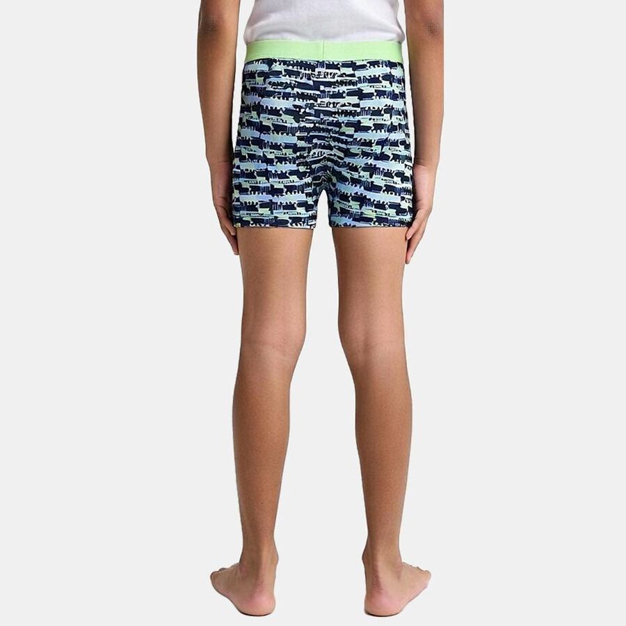 Boys' Navy Blue Regular Fit Cotton Briefs, हल्का नीला, large