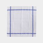Men's White Assorted Patterned Pack of 3 Handkerchief, Light Blue, small