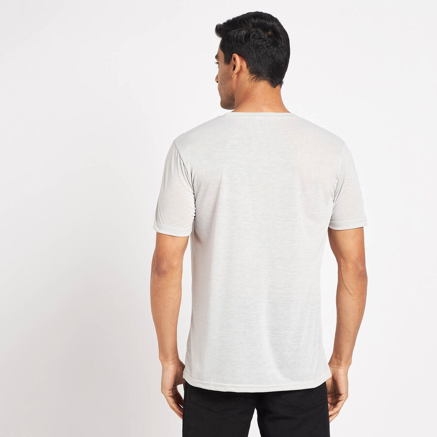 Round Neck T-Shirt, Light Grey, large image number null