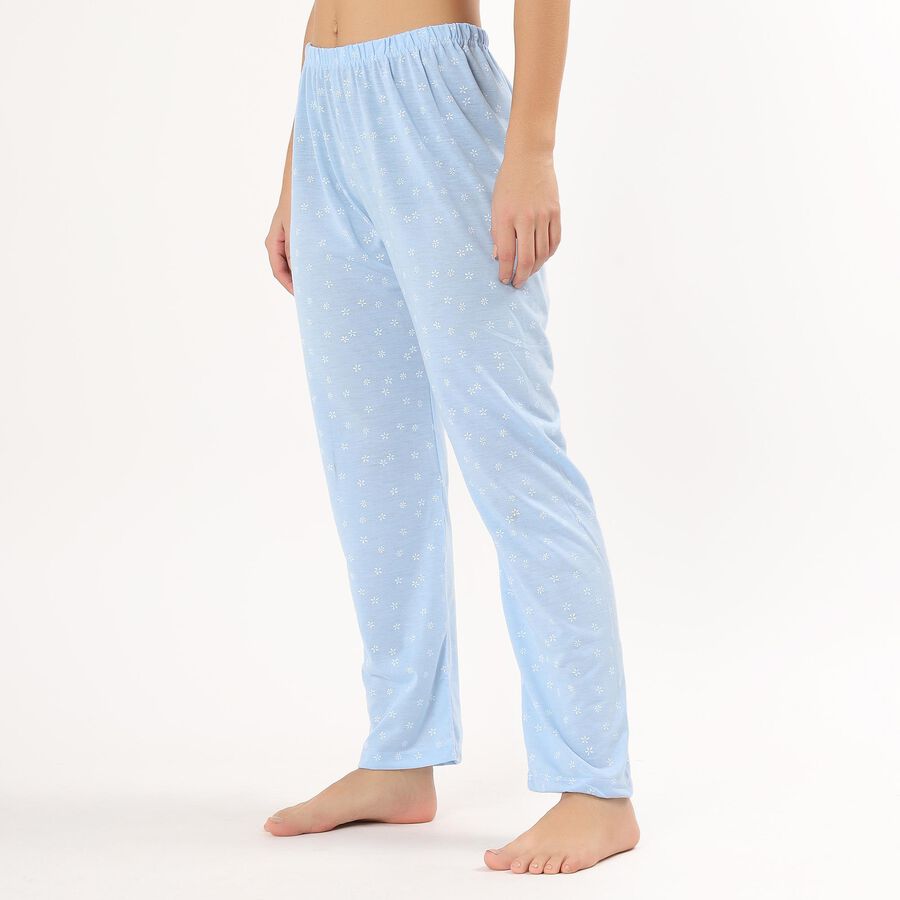 Women's Bright Multicolor Printed Full-Length Pyjama, हल्का नीला, large image number null