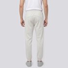 Men's Grey Jogger Fit Zip Pocket Track Pants, हल्का ग्रे, small