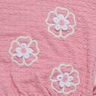 Girls' Pink Round Neck Casual T-Shirt, Light Pink, small