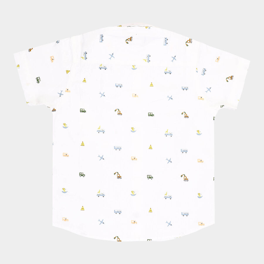 Boys Cotton Casual Shirt, ऑफ व्हाइट, large image number null